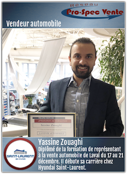 Yassine Zouaghi - Vendeur automobile chez Hyundai Saint-Laurent