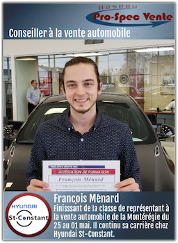 François Ménard - Conseiller à la vente automobile chez Hyundai St-Constant