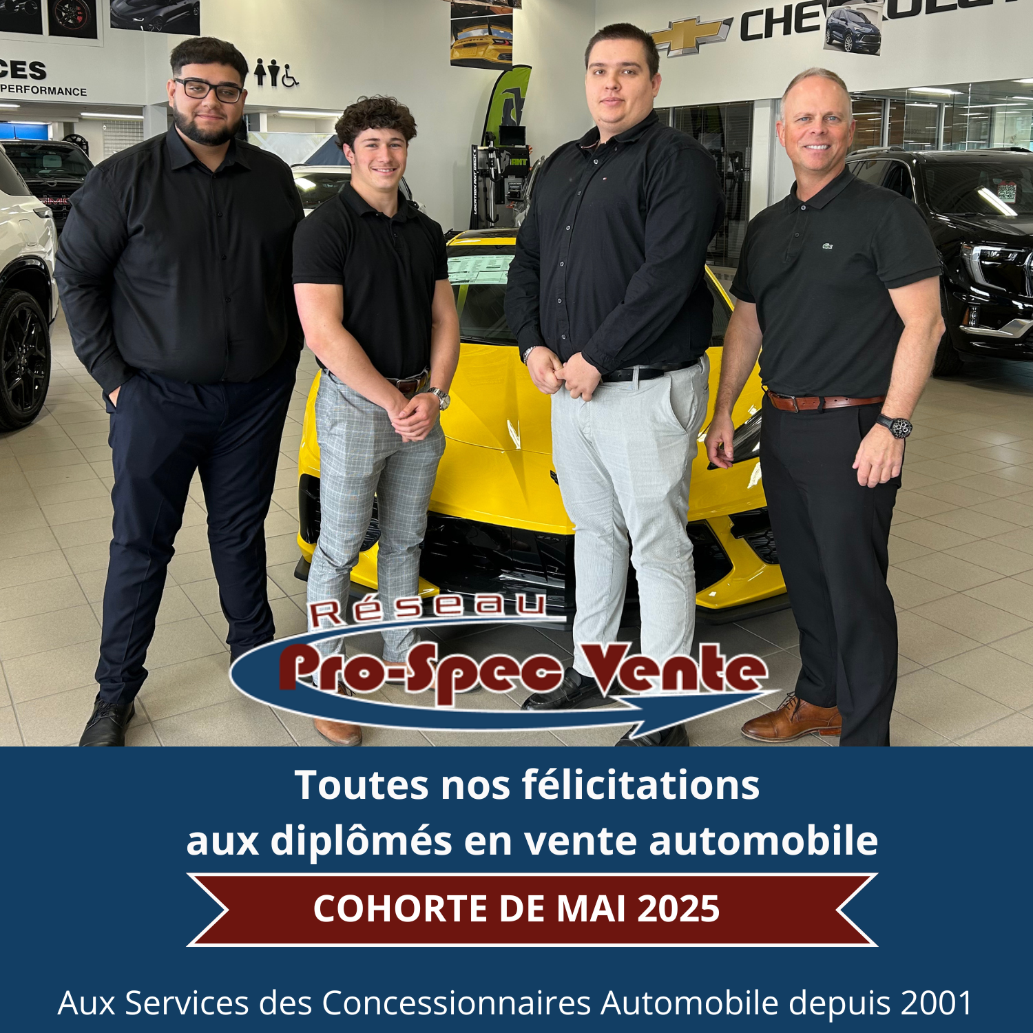 Toutes nos Félicitations Aux Diplômés en vente automobile région de LAVAL