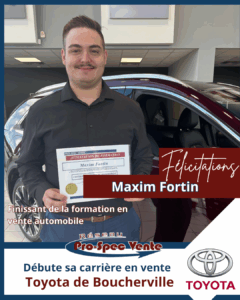 Diplômé en vente automobile