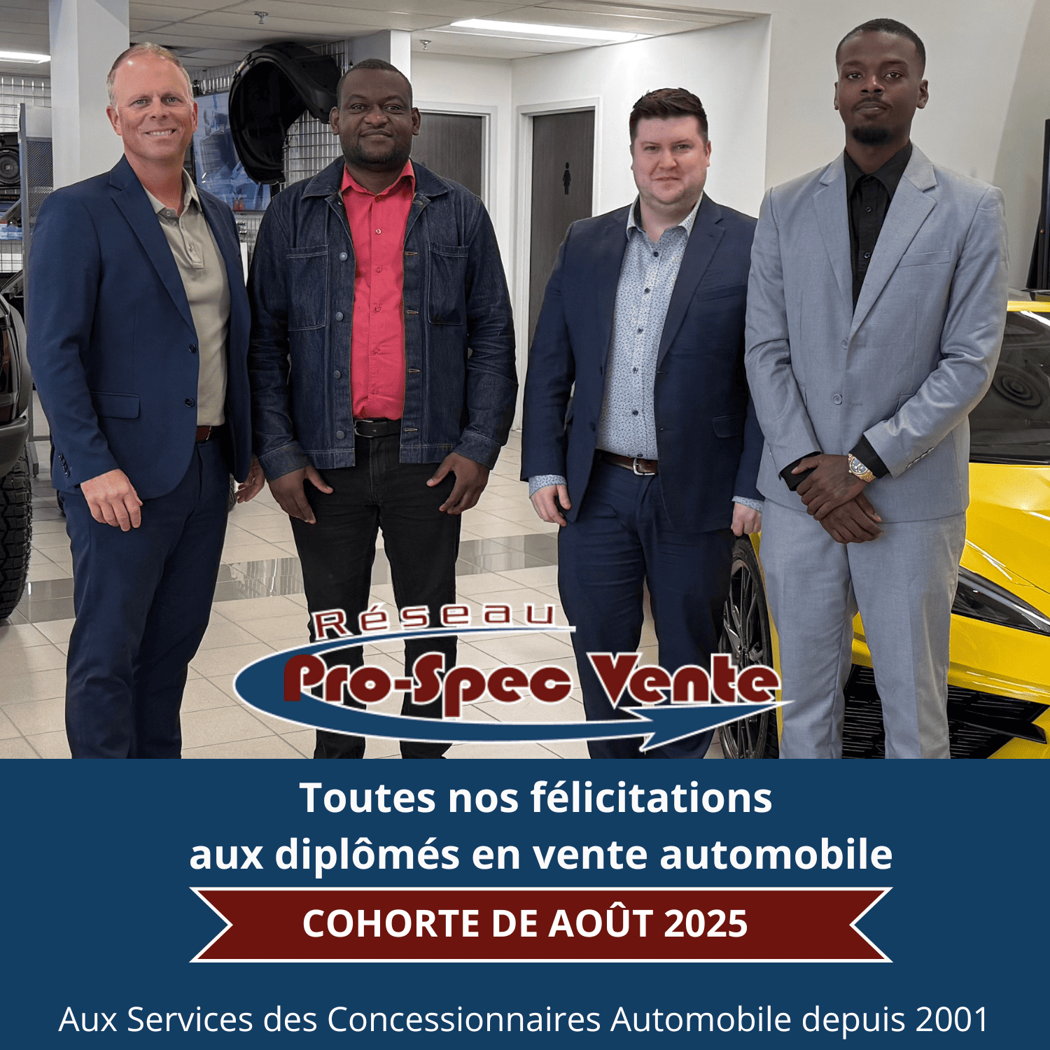 Diplômés de la formation pour devenir conseiller à la vente automobile à Laval (1) diplomés de la formation pour devenir conseiller en vente automobile