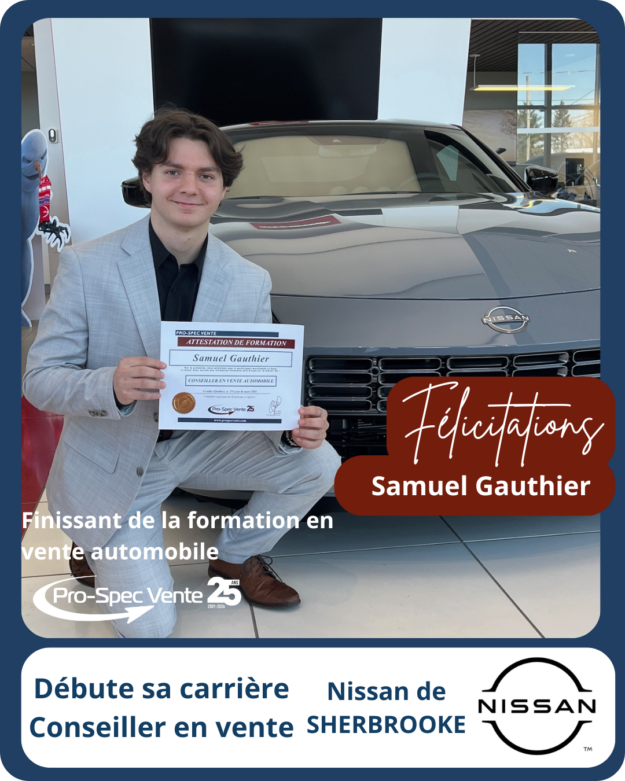avis_nomination_samuel_nissan Formation pour devenir vendeur automobile