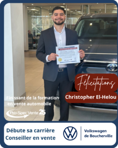 Foramtion pour devenir conseiller en vente automobile au Québec