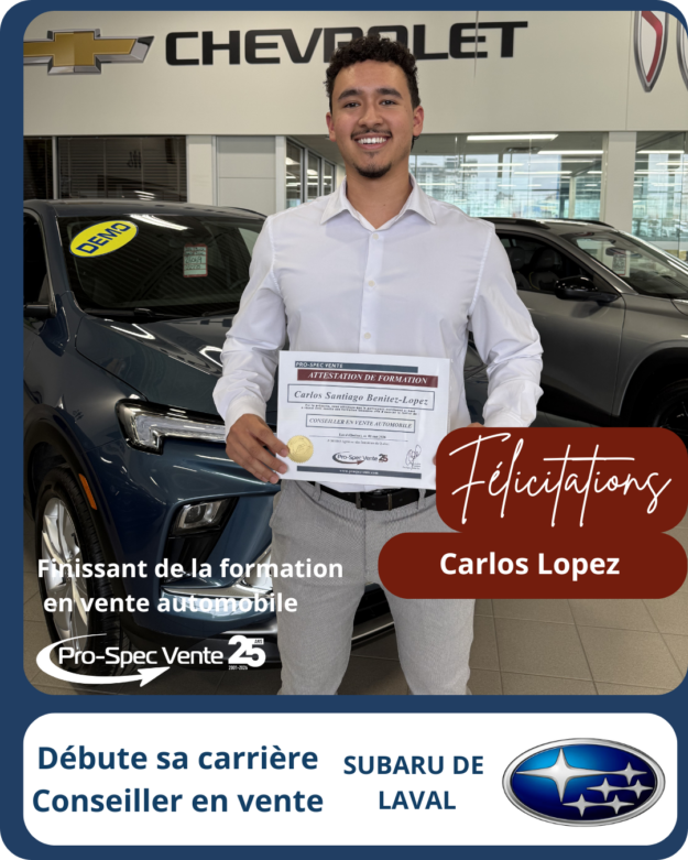 Avis_nomination_finissant_formation_en_vente_automobile Formation pour devenir conseiller en vente automobile
