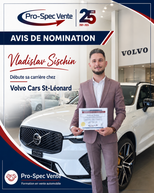 Avis_nomination_Volvo_formation_vente_automobile