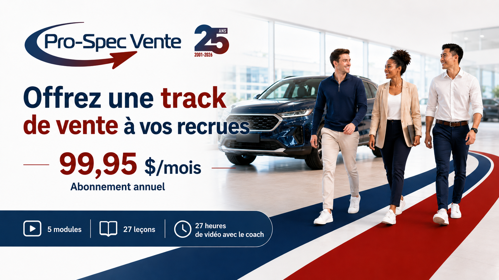 Pro-Spec Vente — Offrez une track de vente à vos recrues, 99,95$/mois