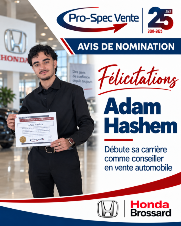 Nomination Honda Brossard Honda Brossard